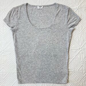 Cotton On Scoop Neck Short Sleeve Tee Size S Gray